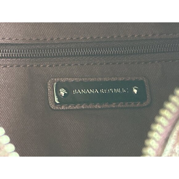 Banana Republic Goat Leather Alex Tote Studded Burgundy 2 Way Adjustable Strap - Picture 8 of 8